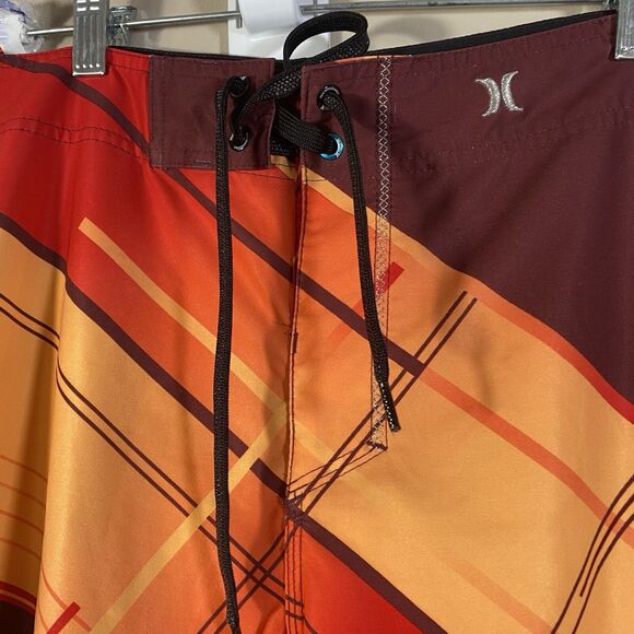 HURLEY Phantom Board Shorts Colorful  Stretch Pocket Surf  Mens 31 32 - Picture 5 of 14